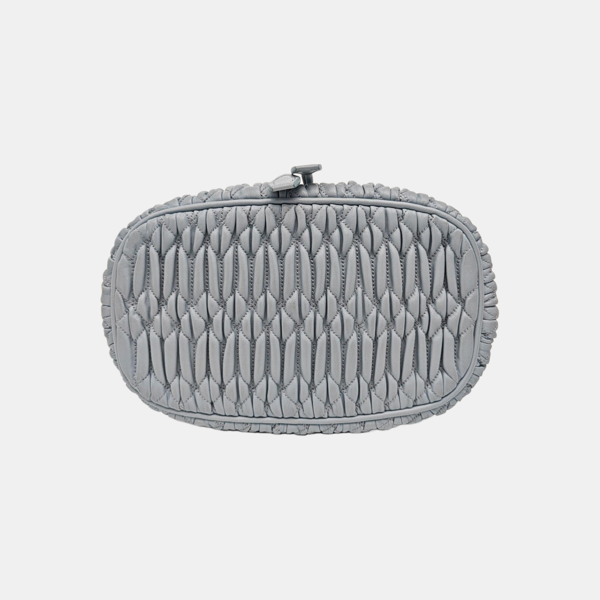 Glacé Calf Quilted Lambskin Blue