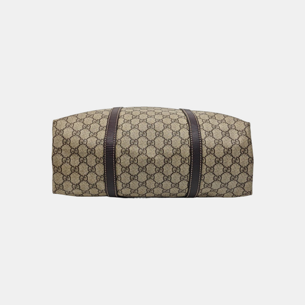 Monogram Coated Canvas Tote Bag Beige