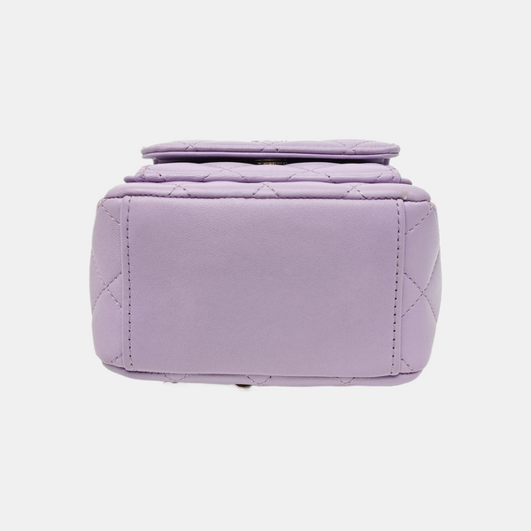 DUMA Mini Quilted Lambskin Purple