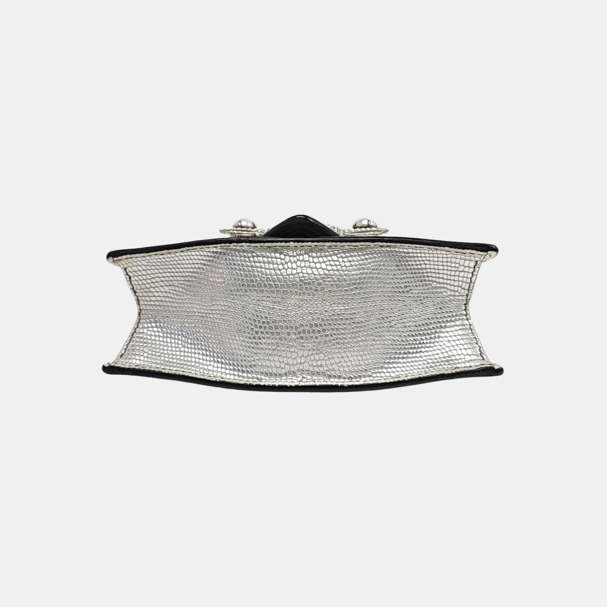 Miu Lady Calfskin Silver