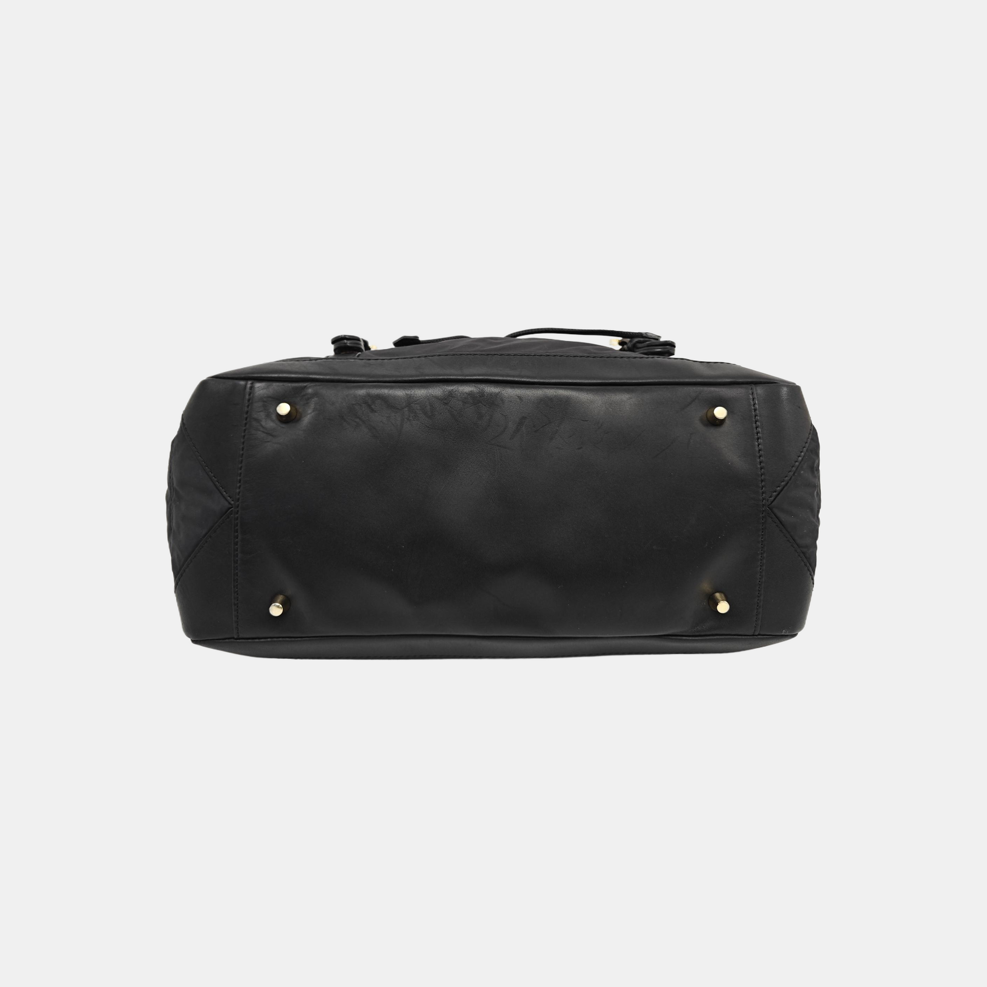 Nylon Shoulder Bag Black