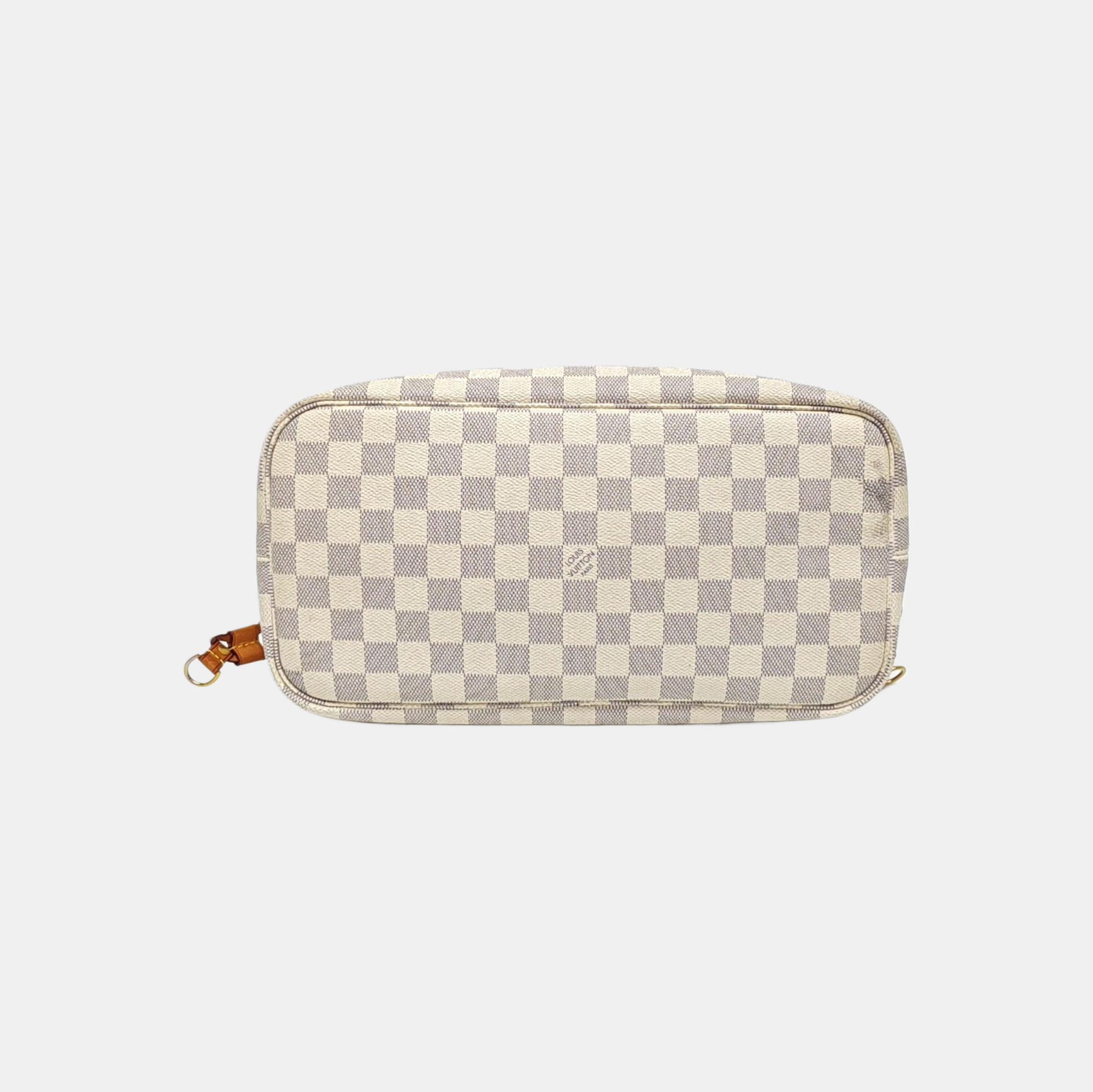 NEVERFULL MM Damier Azur Coated Canvas White