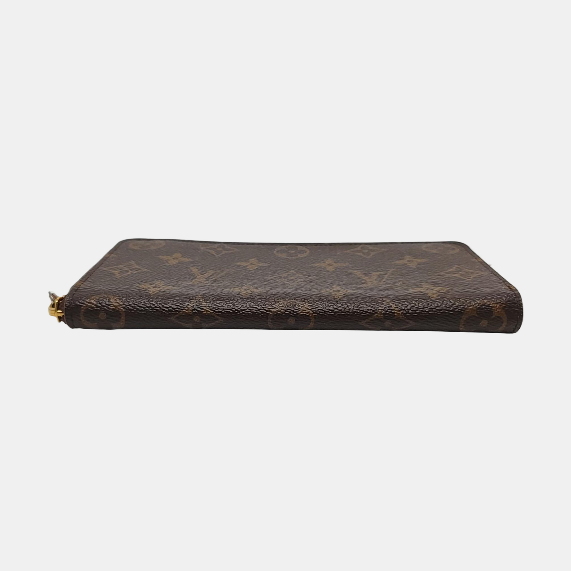 CLÉMENCE Monogram Coated Canvas Brown Wallet