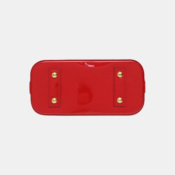 ALMA BB Monogram Patent Leather Red