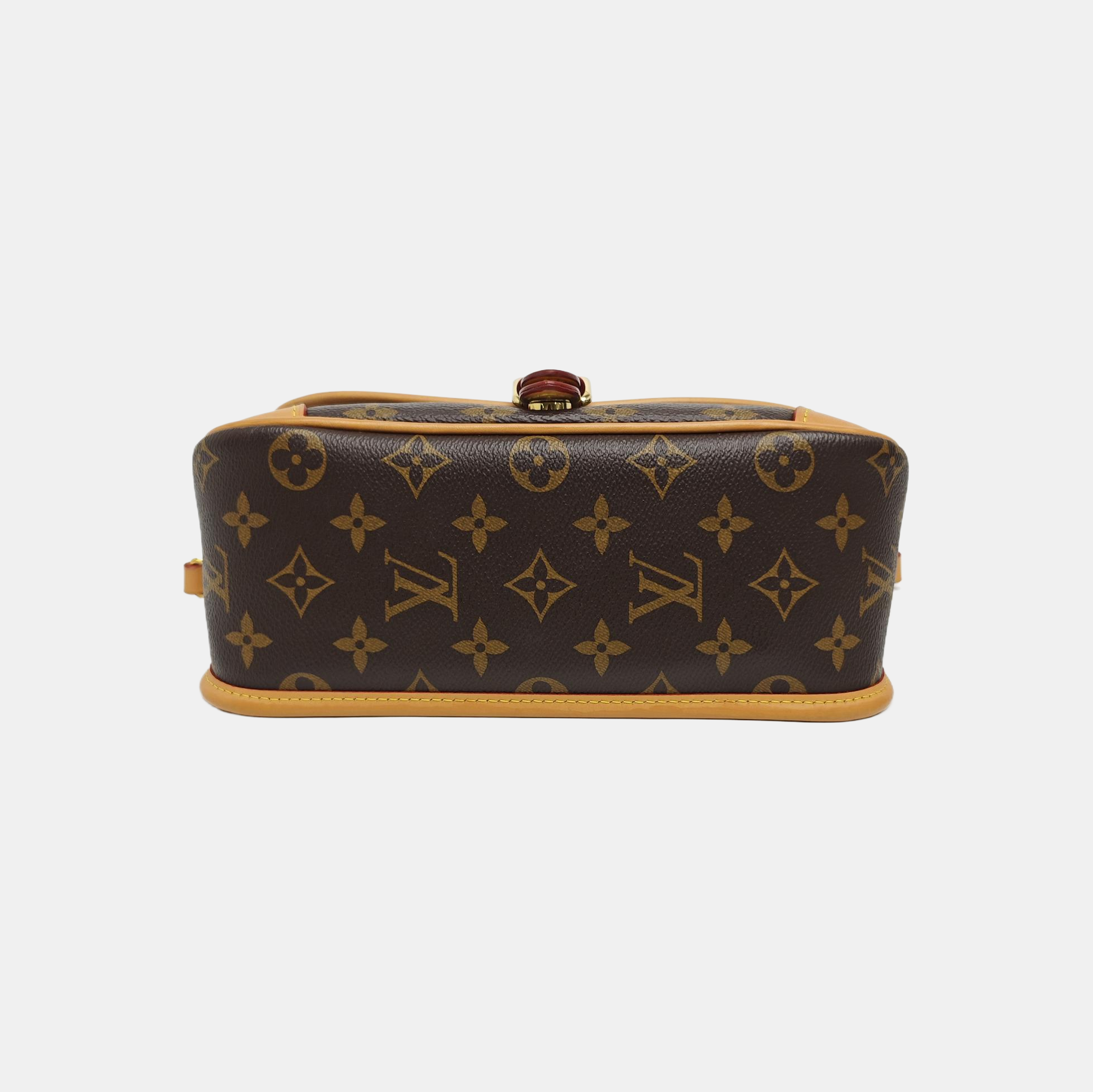 DIANE Monogram Coated Canvas Brown