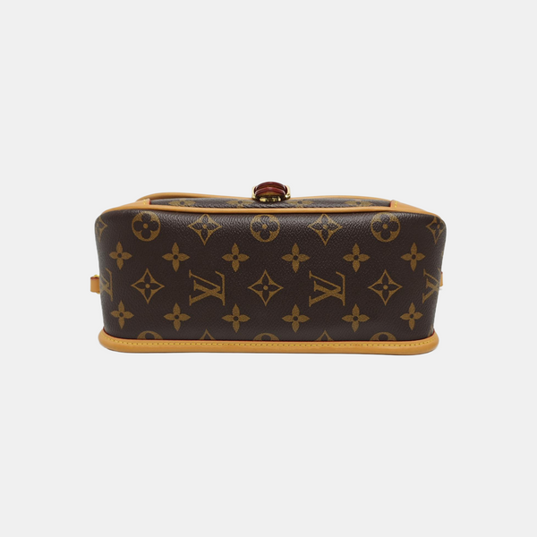 DIANE Monogram Coated Canvas Brown