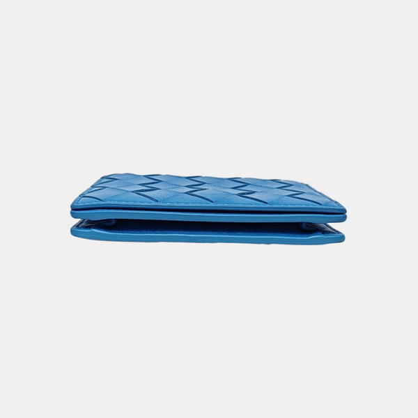 Calfskin Card Holder Blue