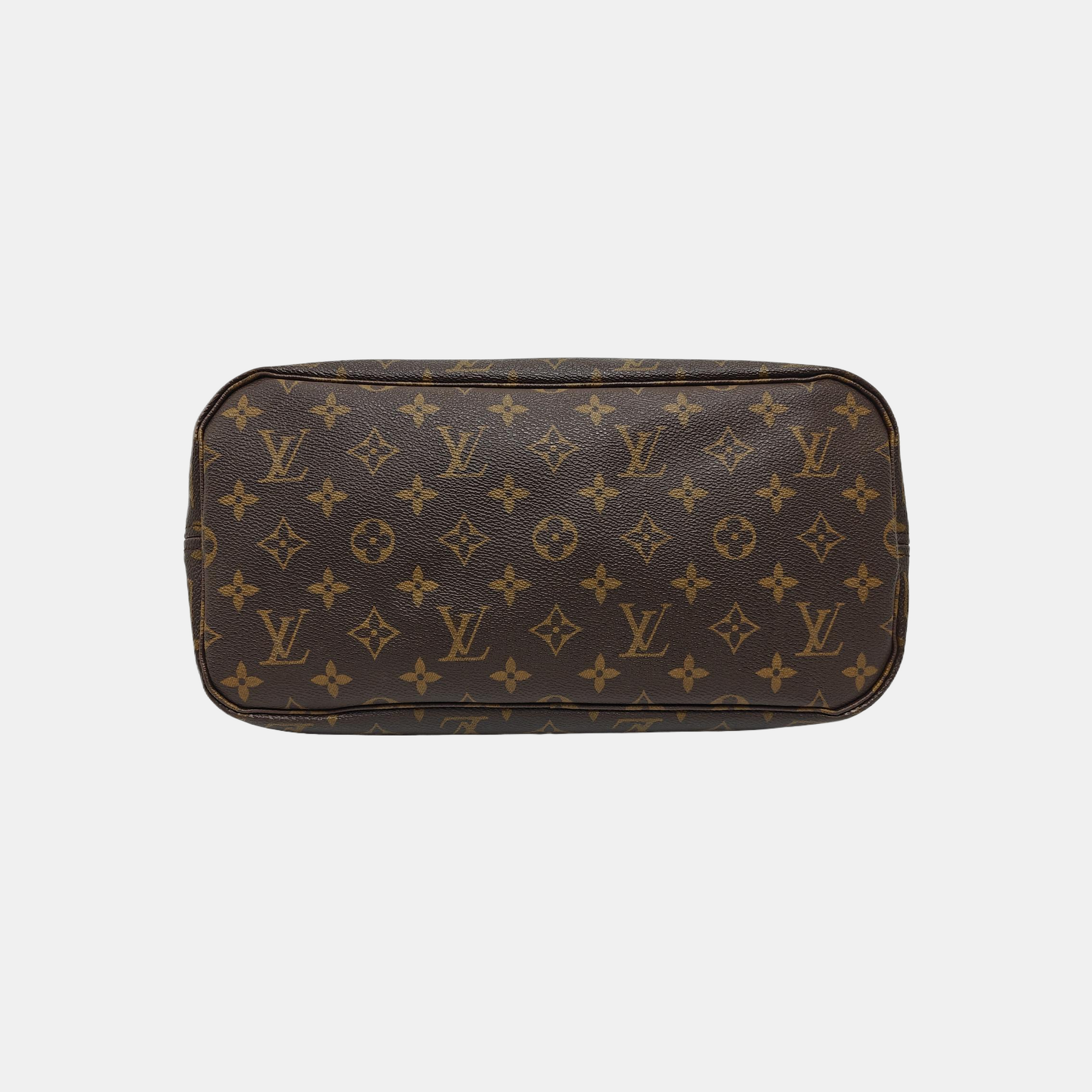 NEVERFULL MM Monogram Coated Canvas Brown