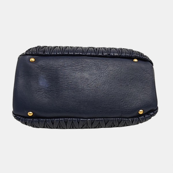 Avenue Quilted Lambskin Blue
