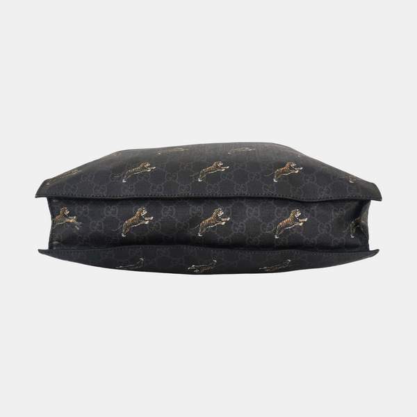 GG Supreme Monogram Coated Canvas Black