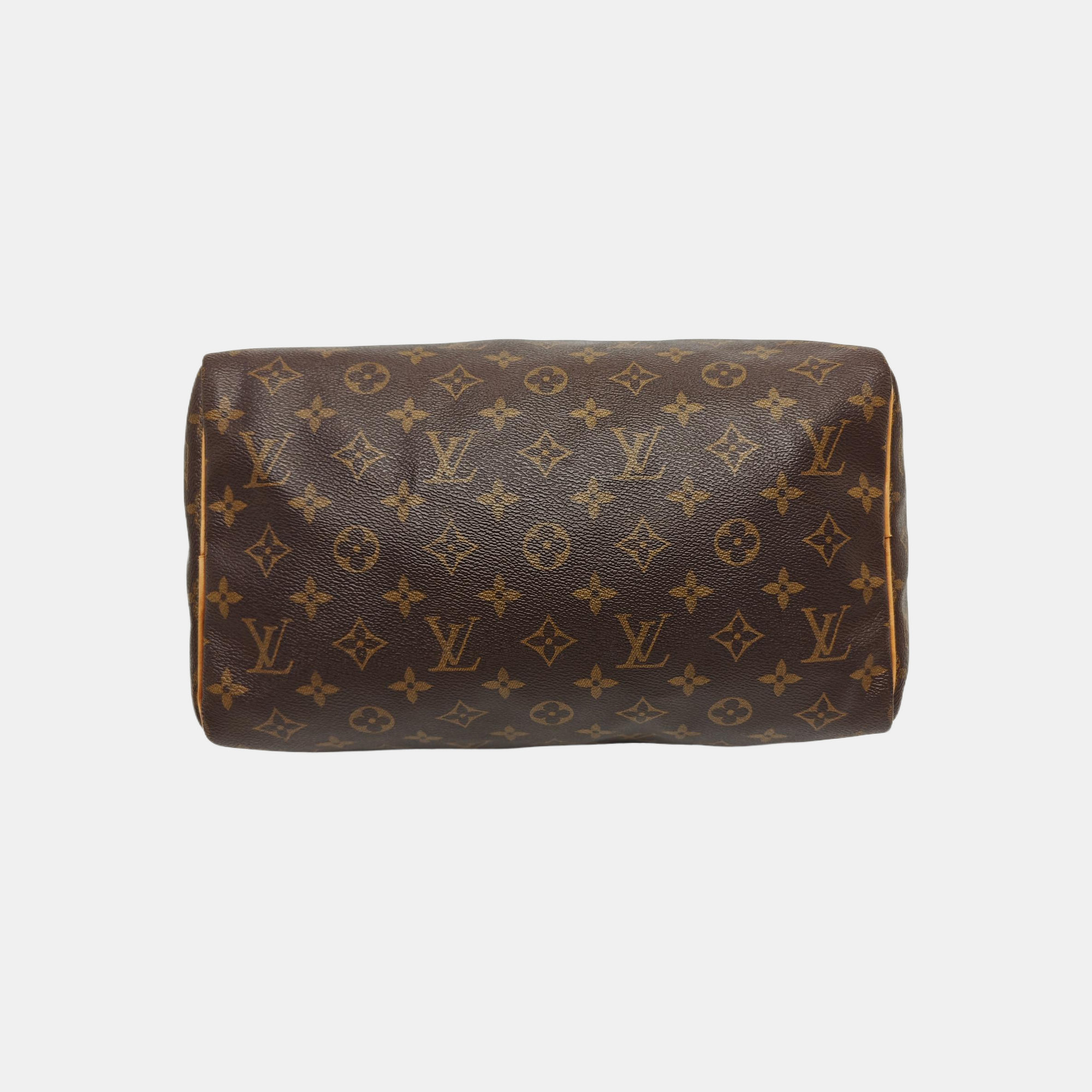 SPEEDY 30 Monogram Coated Canvas Brown