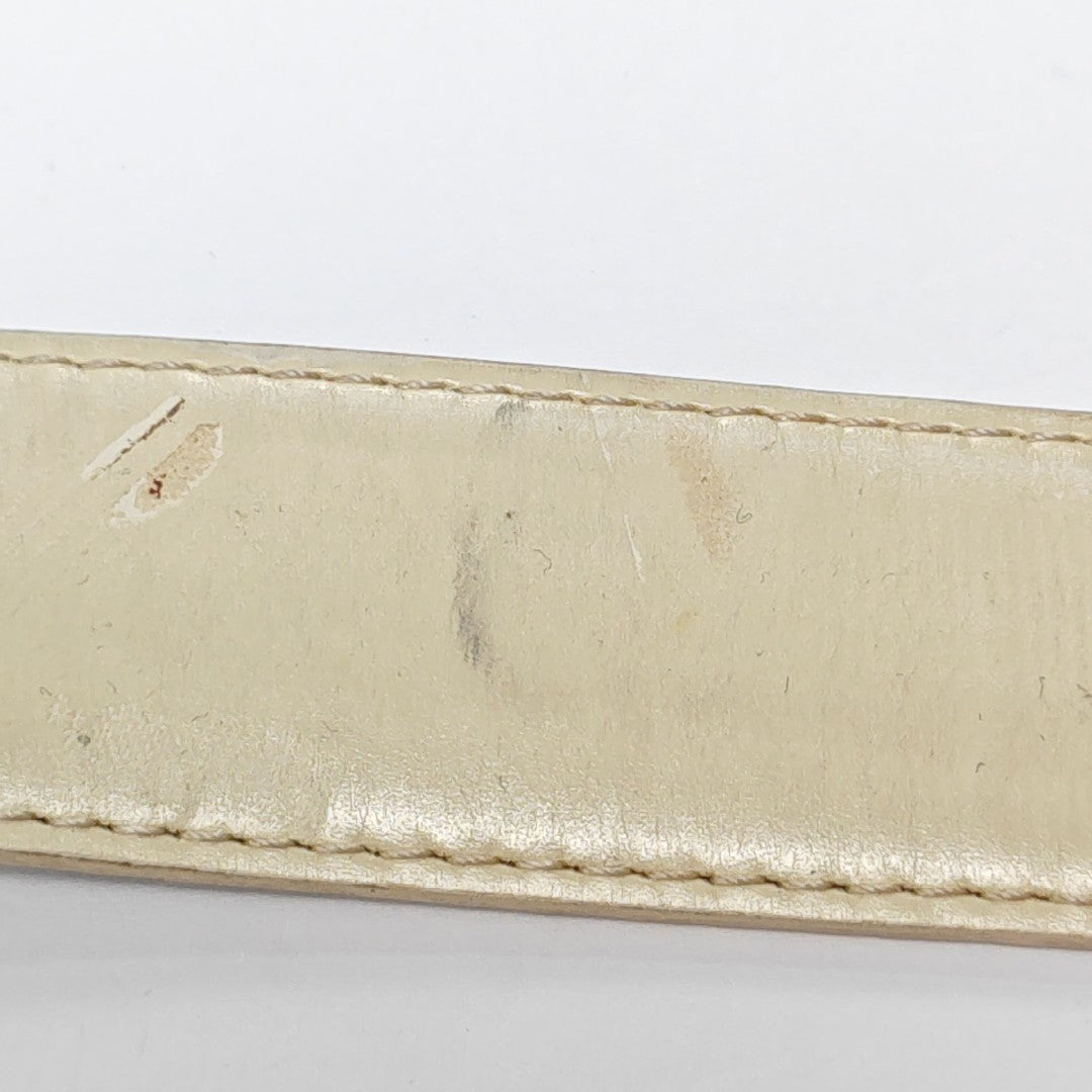Leather Belt White