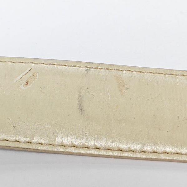 Leather Belt White