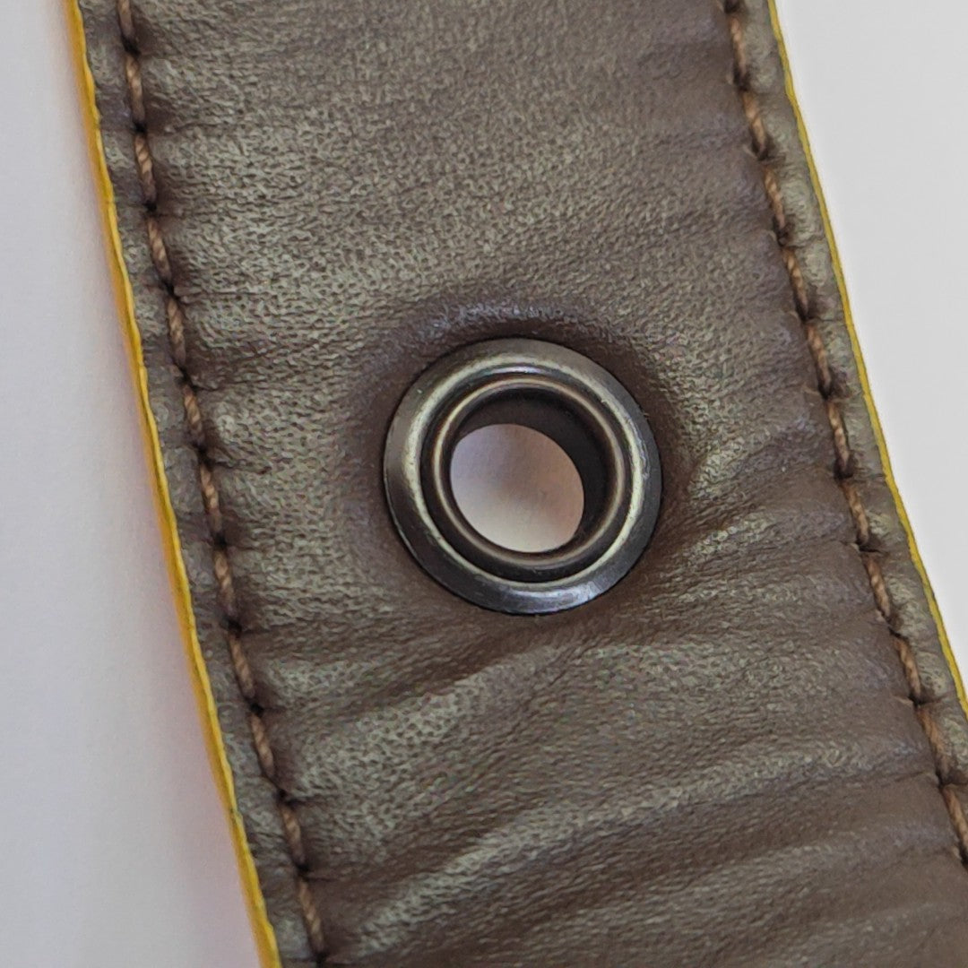 Leather Belt Yellow