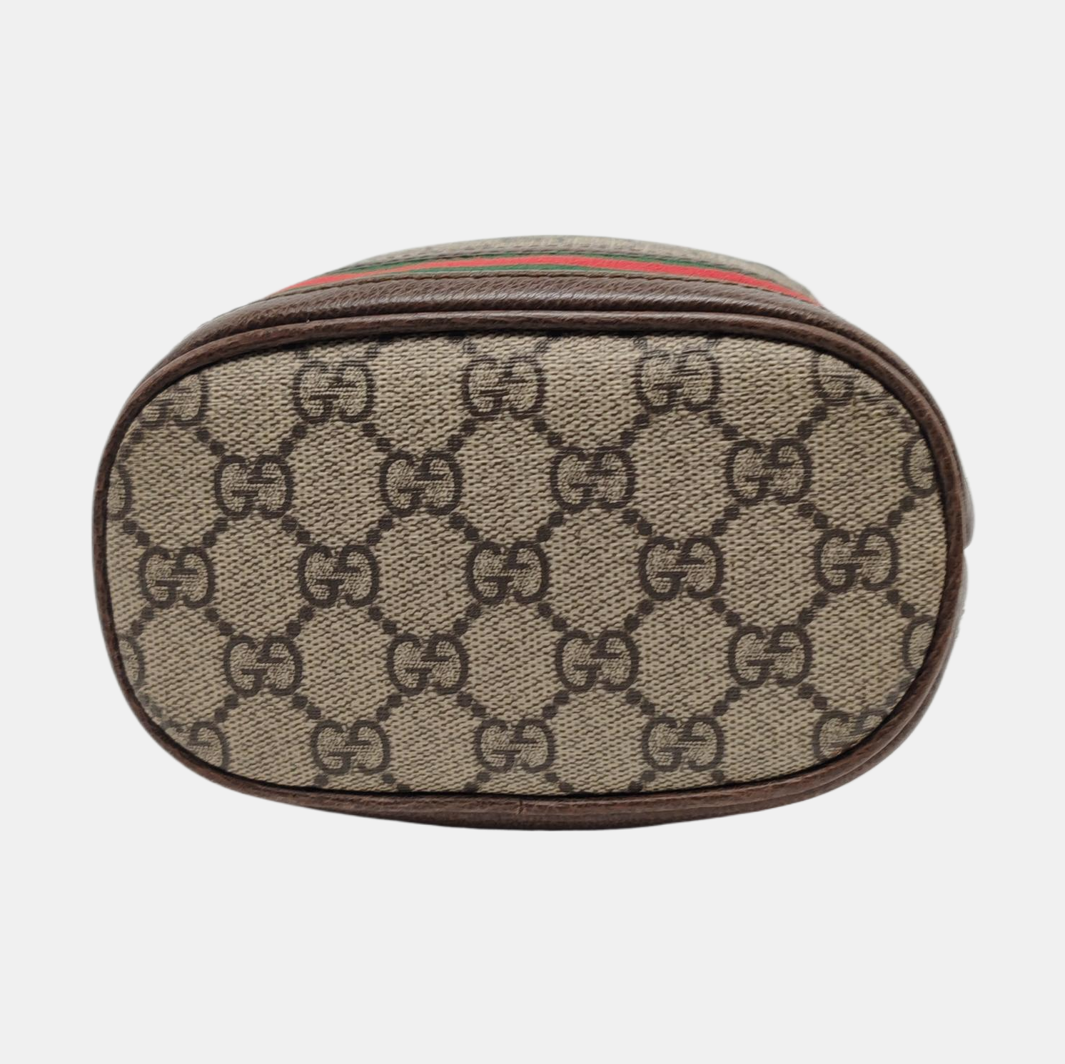 Ophidia Mini Monogram Coated Canvas Beige