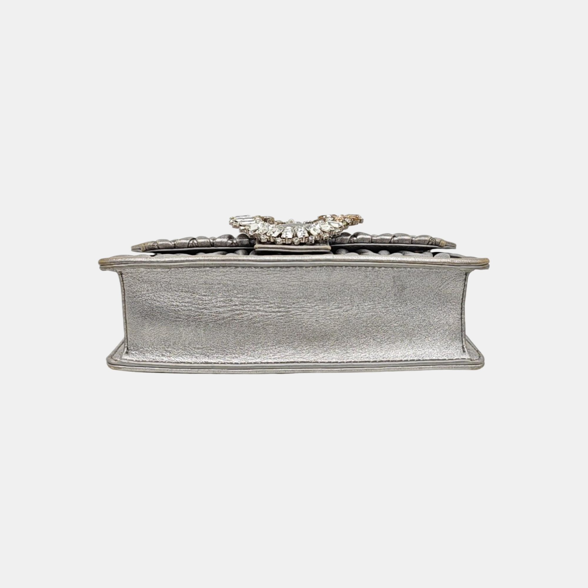 Matelassé Quilted Lambskin Silver