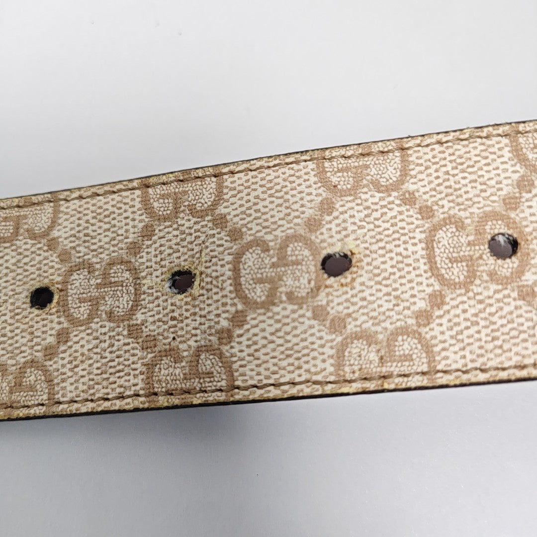 Leather Belt Beige