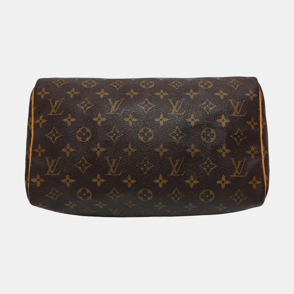 SPEEDY 30 Monogram Coated Canvas Brown