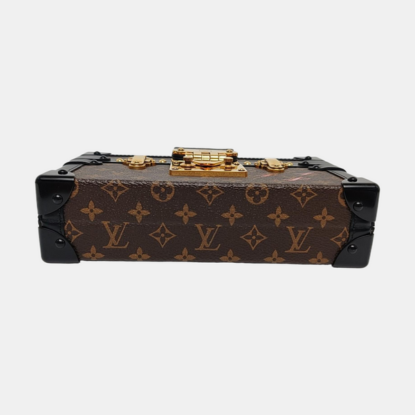PETITE MALLE Monogram Coated Canvas Brown
