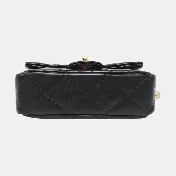 Mini Quilted Lambskin Black