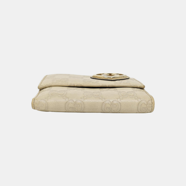 Lovely Monogram Calfskin Beige Wallet