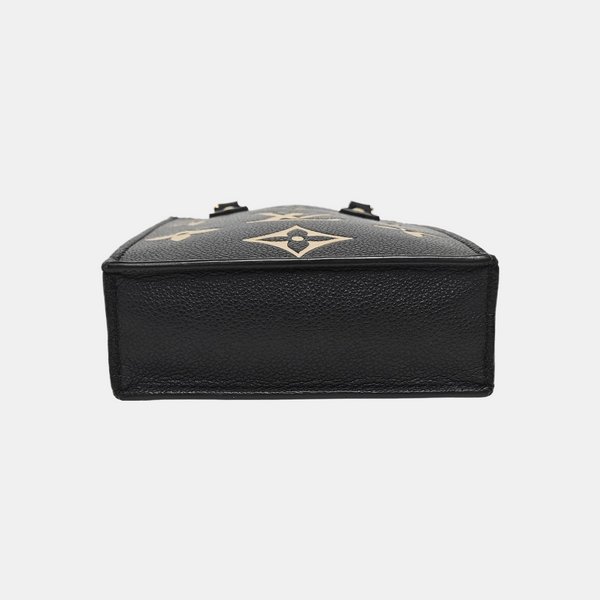 SAC PLAT Mini Monogram Calfskin Black