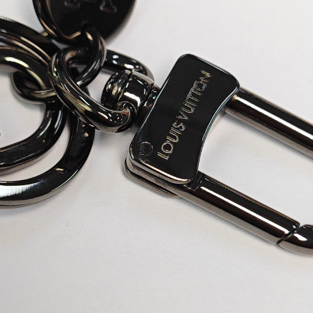 Coated Canvas Bag Charm Black
