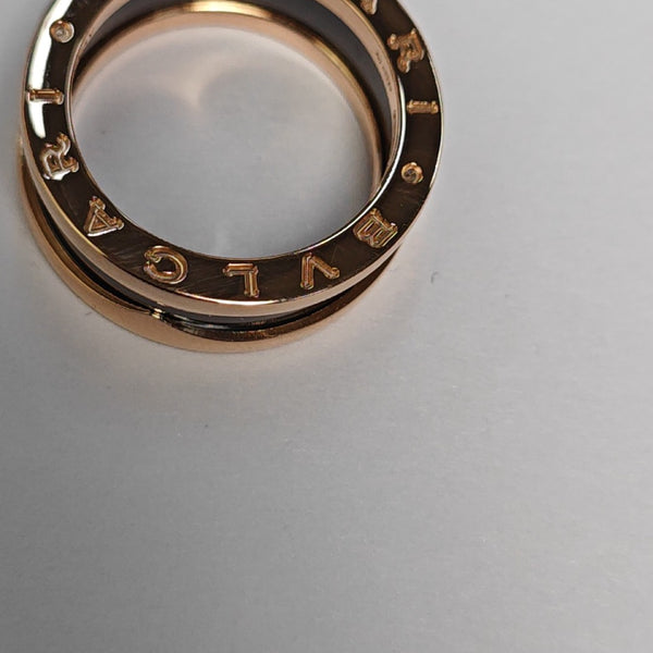 B.ZERO1 18k Rose Gold Ring EU 52