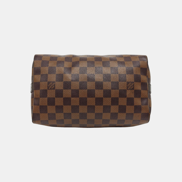 SPEEDY 25 Lona revestida Damier Ebene Marrón