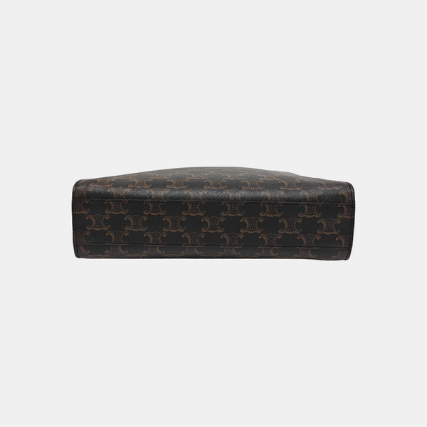 CABAS CELINE Small Coated Canvas Brown
