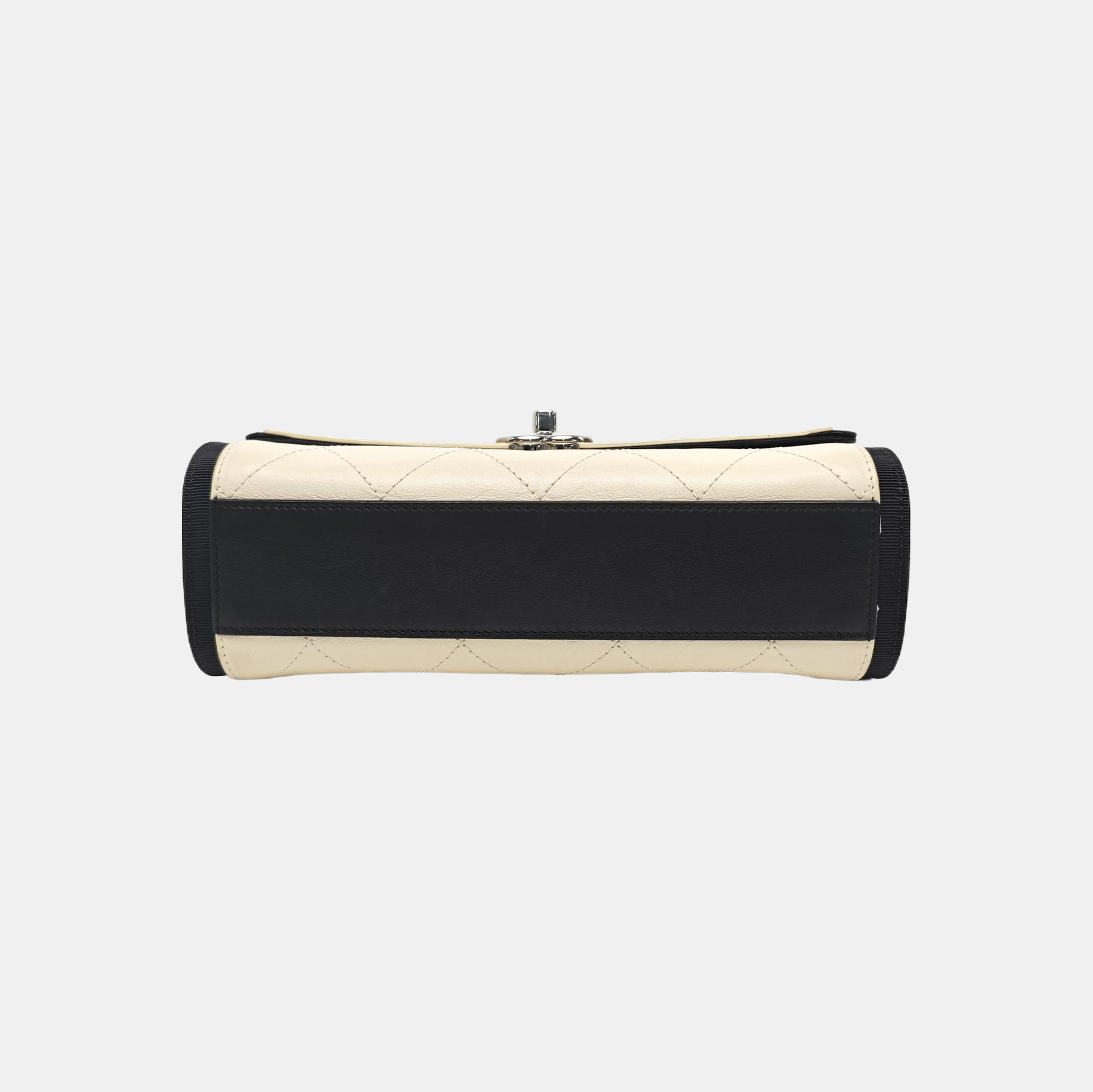 Quilted Calfskin Shoulder Bag Beige