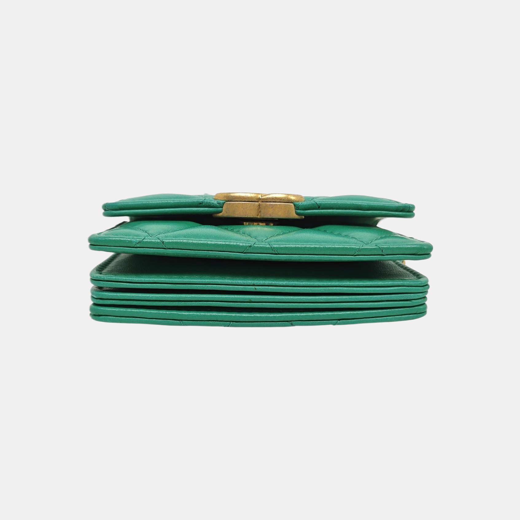 Quilted Calfskin Shoulder Bag Green