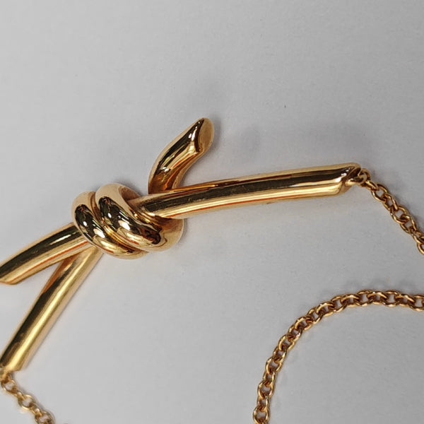 Tiffany Knot 18k Rose Gold Necklace