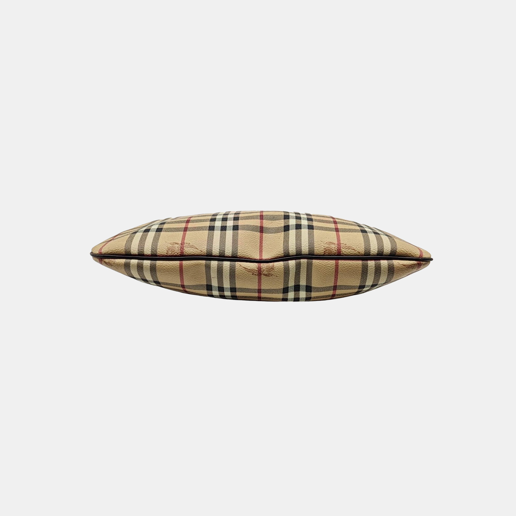 Coated Canvas Top Handle Bag Brown