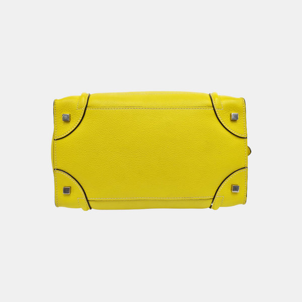 LUGGAGE Mini Calfskin Yellow