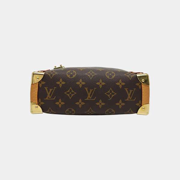 SIDE TRUNK MM Monogram Coated Canvas Brown
