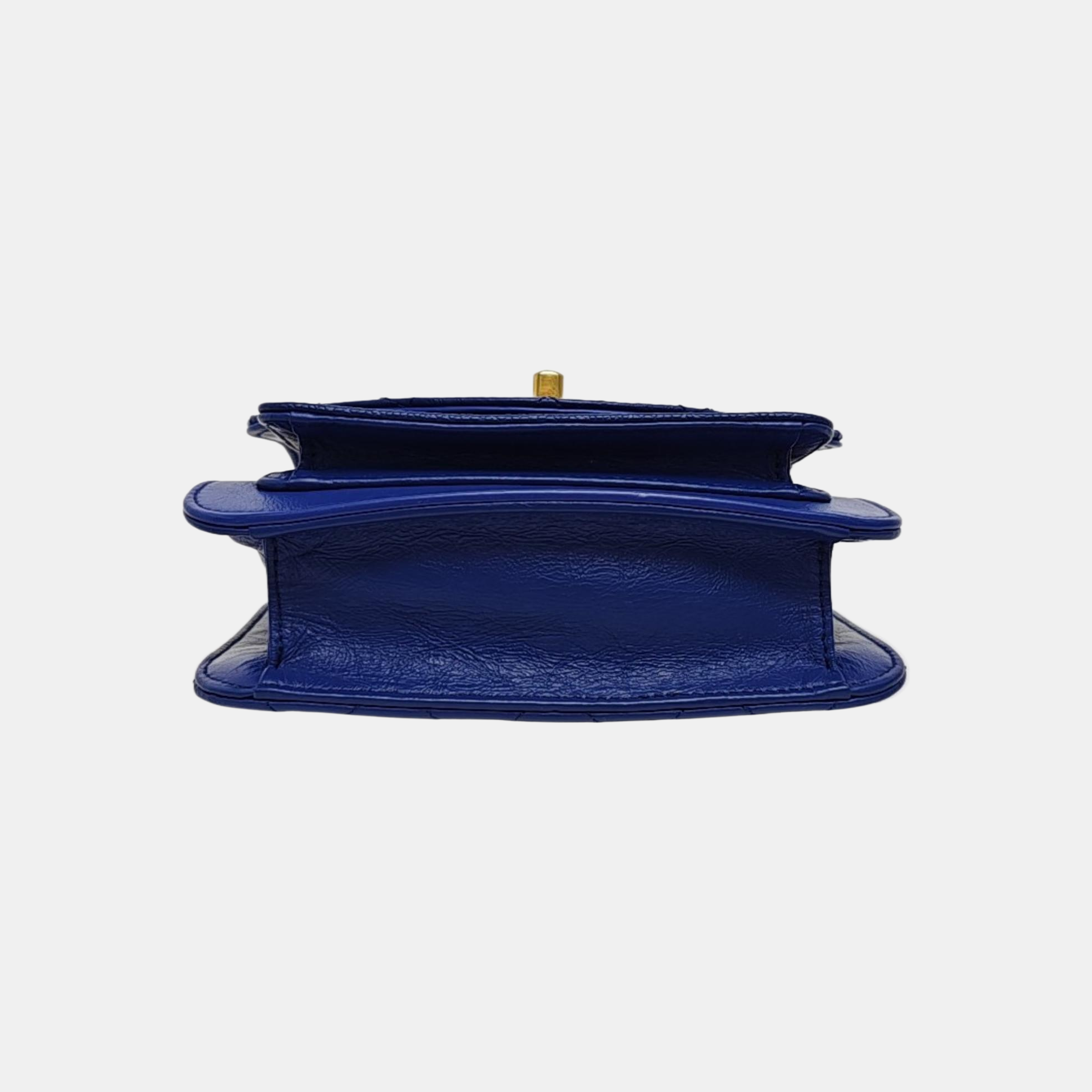 Quilted Calfskin Medium Blue