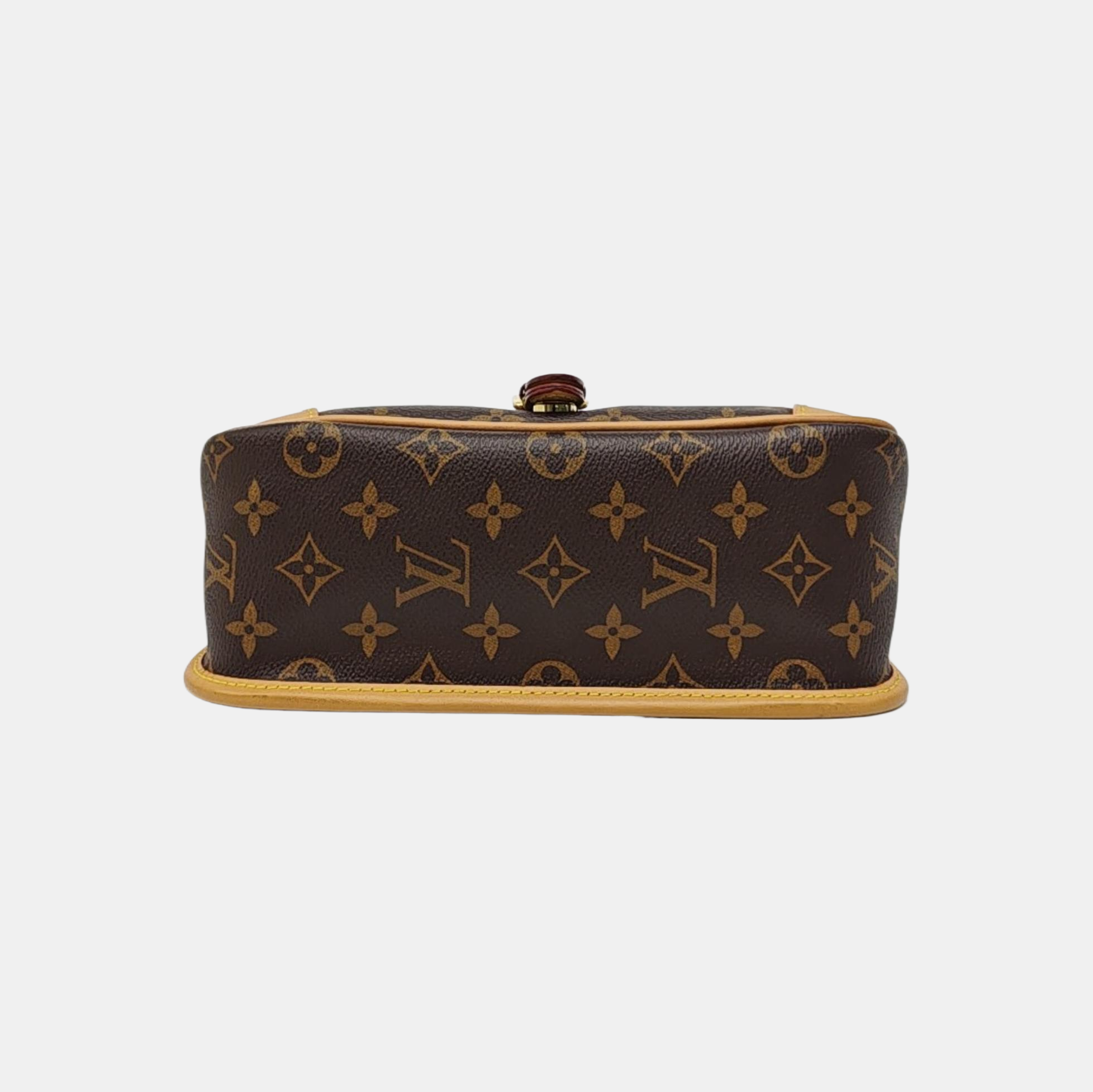 DIANE Monogram Coated Canvas Brown