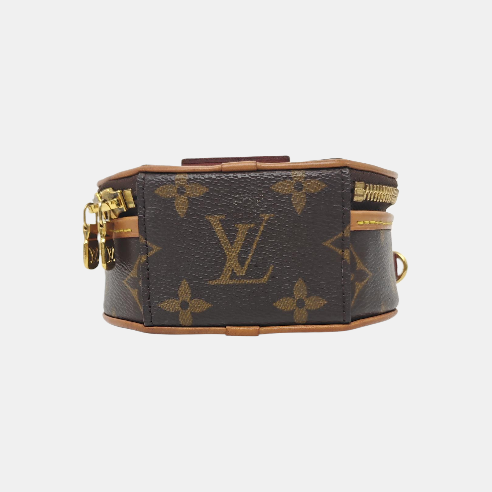 BOITE CHAPEAU Mini Monogram Coated Canvas Brown