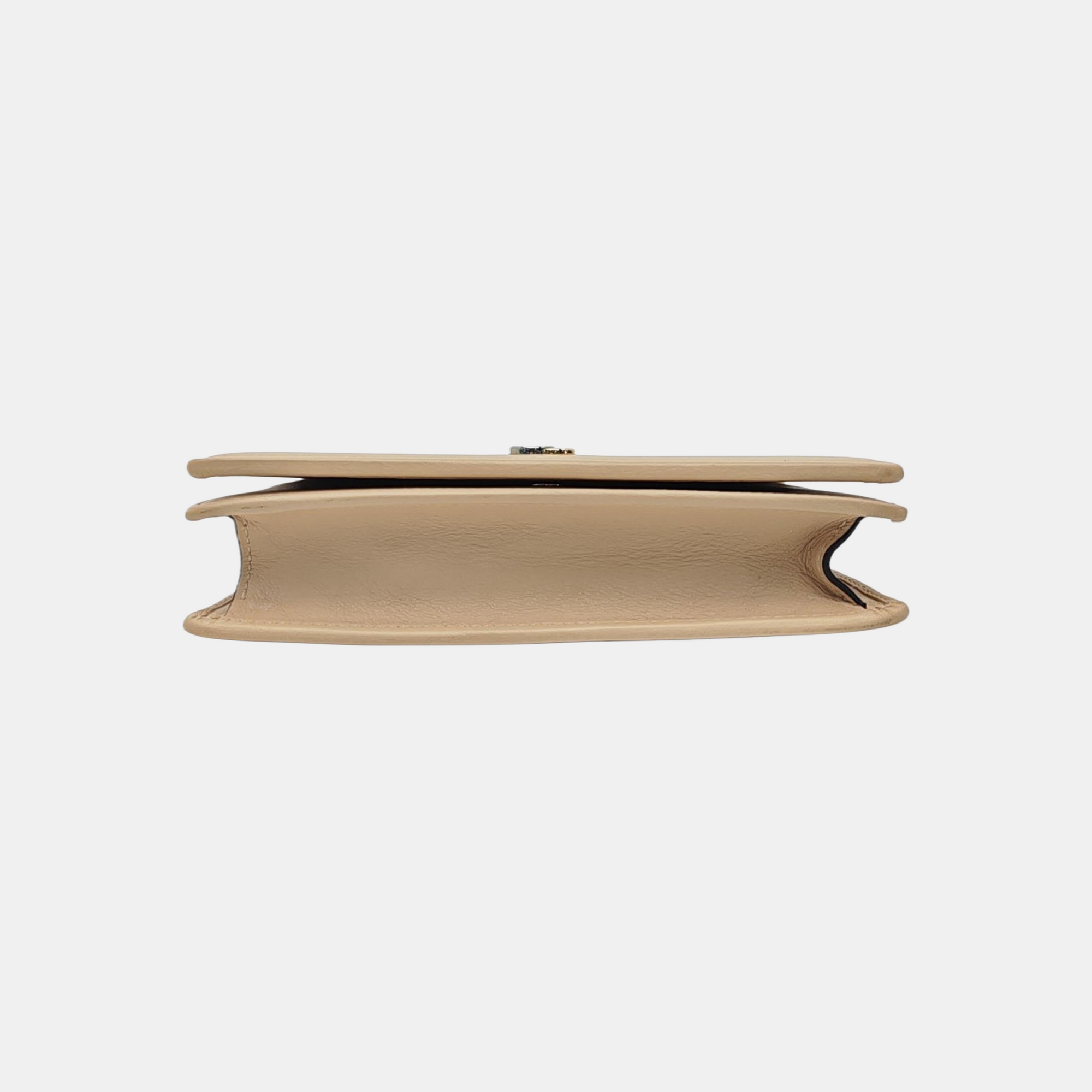 GG Marmont Small Calfskin Beige