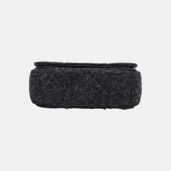 Authenticated pre-owned  Dior Caro Small Wool Grey - Shoulder Bag at Looply