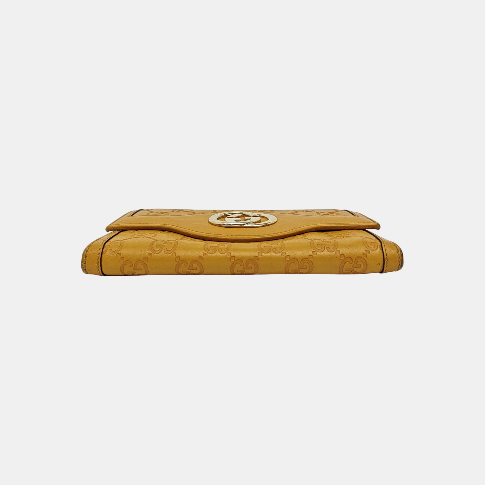 Monogram Calfskin Wallet Yellow