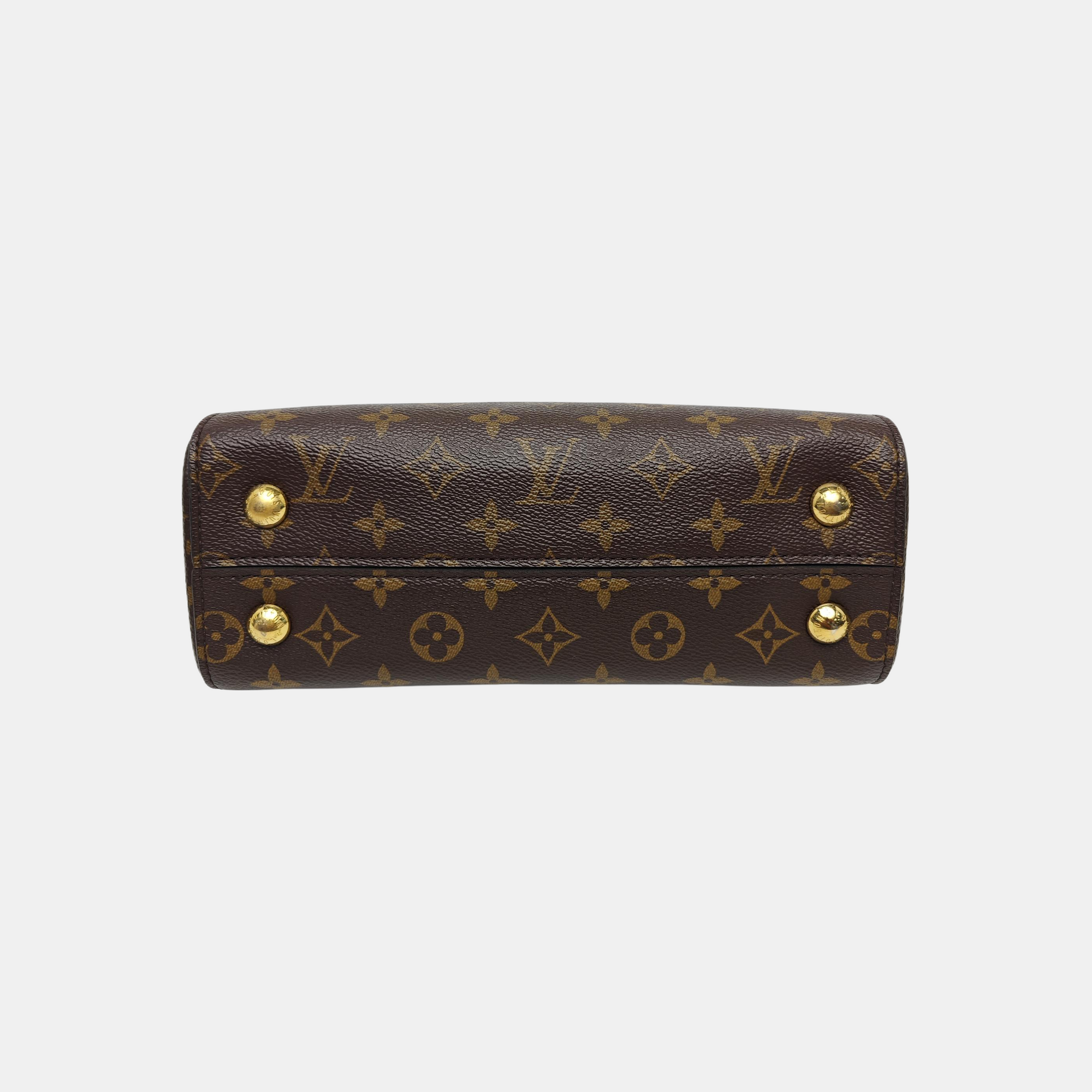 CLUNY PM Monogram Coated Canvas Brown