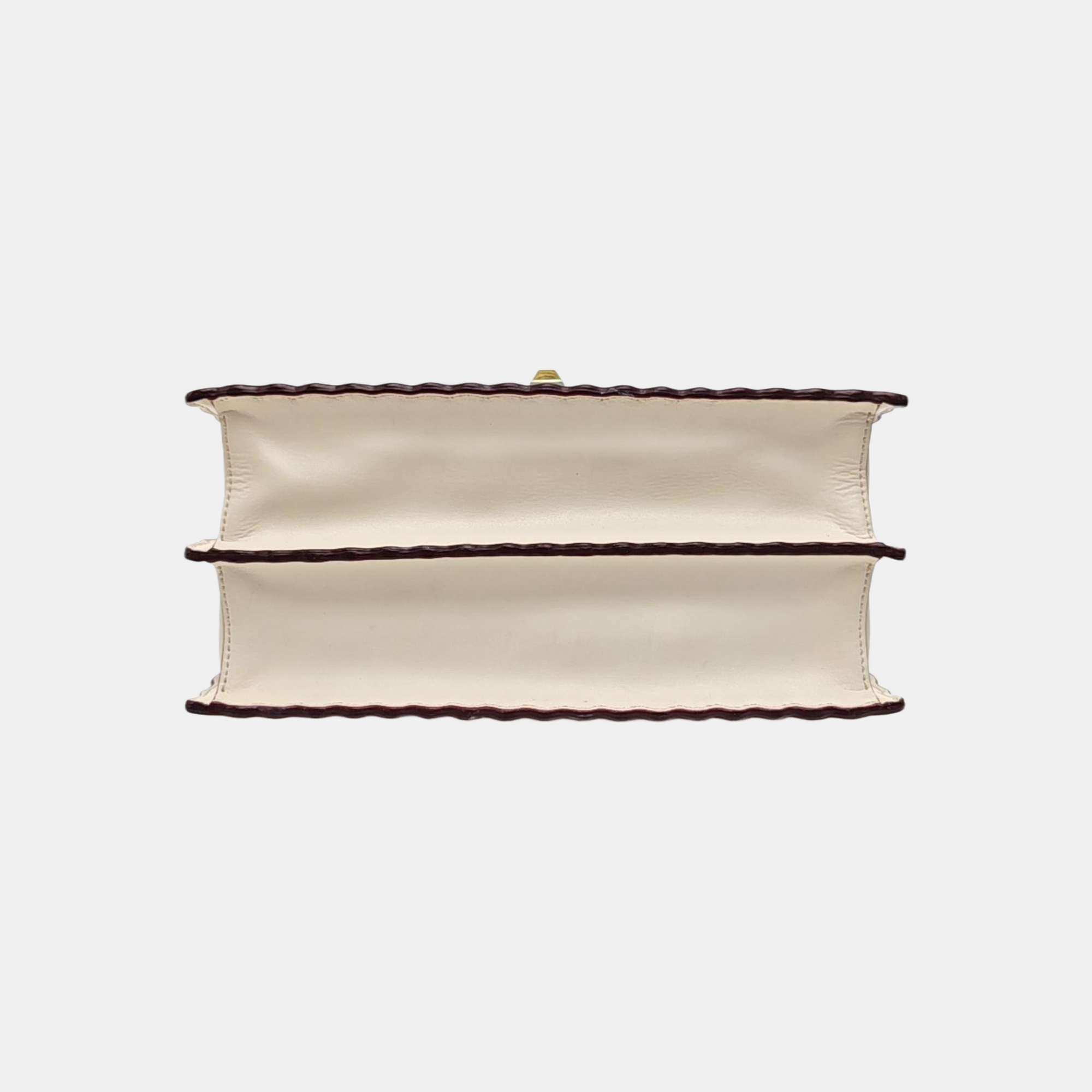 Kan I Medium Calfskin White