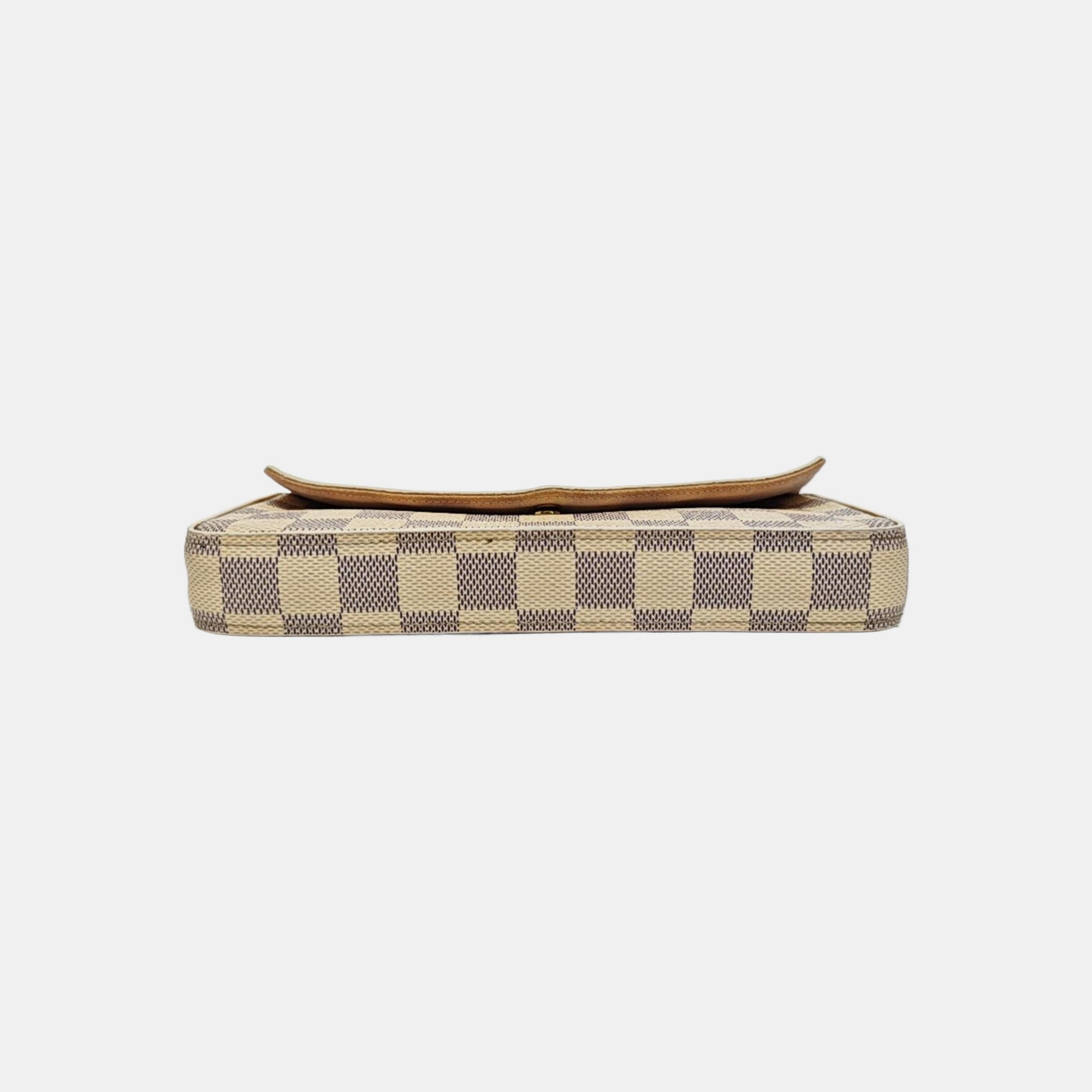 FÉLICIE Damier Azur Coated Canvas White