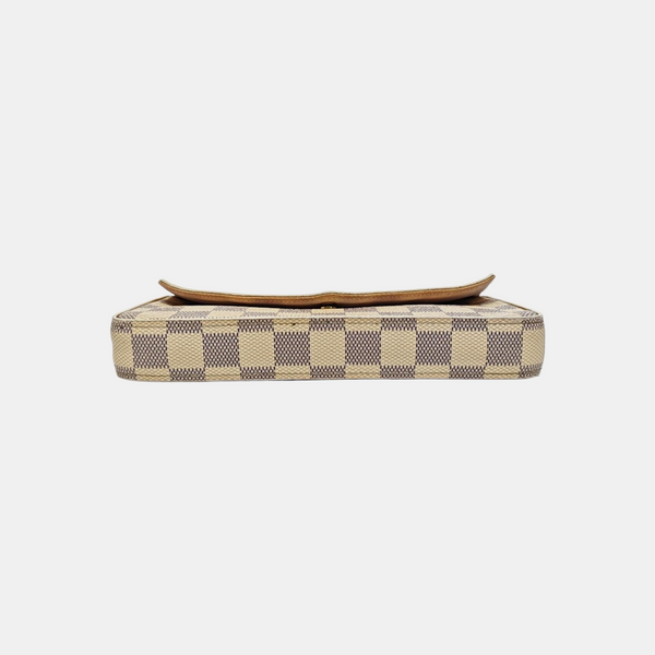 FÉLICIE Damier Azur Coated Canvas White