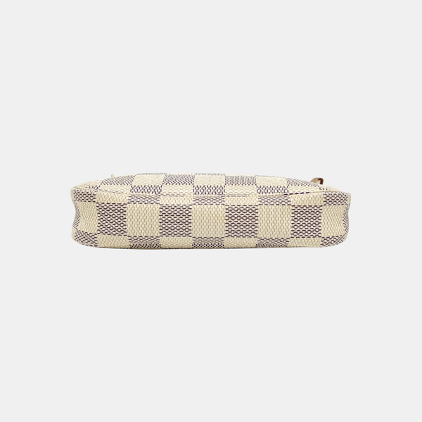 ACCESSOIRES Mini Damier Azur Coated Canvas White