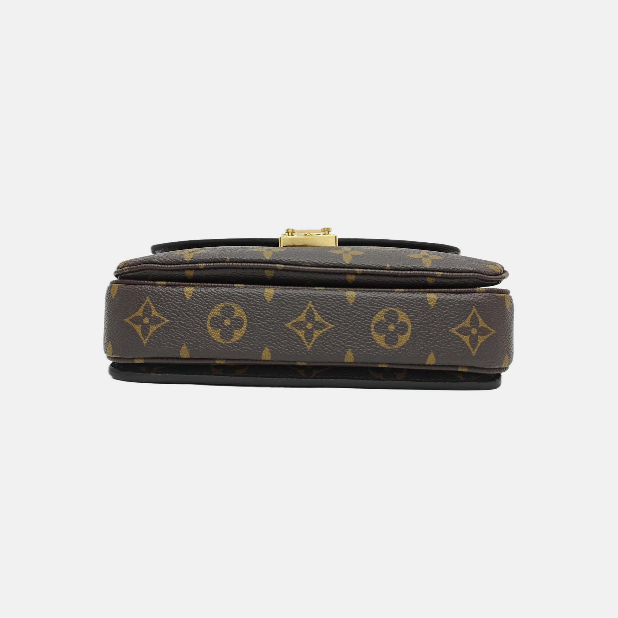 MÉTIS EAST WEST Monogram Coated Canvas Brown