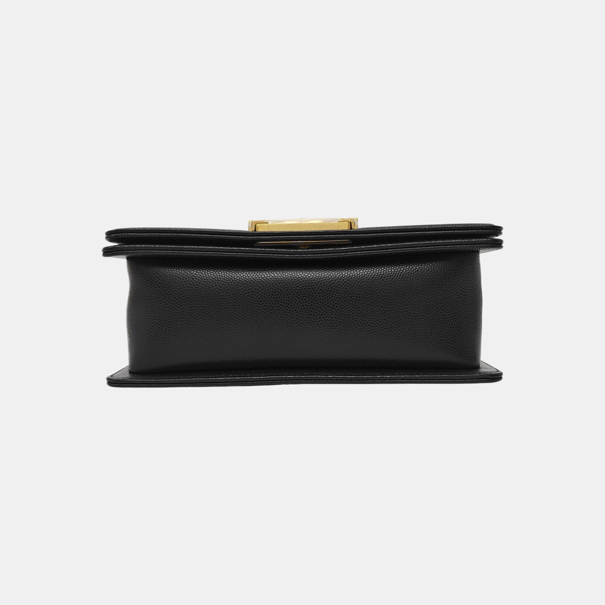 BOY CHANEL Mini Quilted Calfskin Black