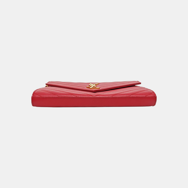 MONOGRAM Medium Quilted Calfskin Red